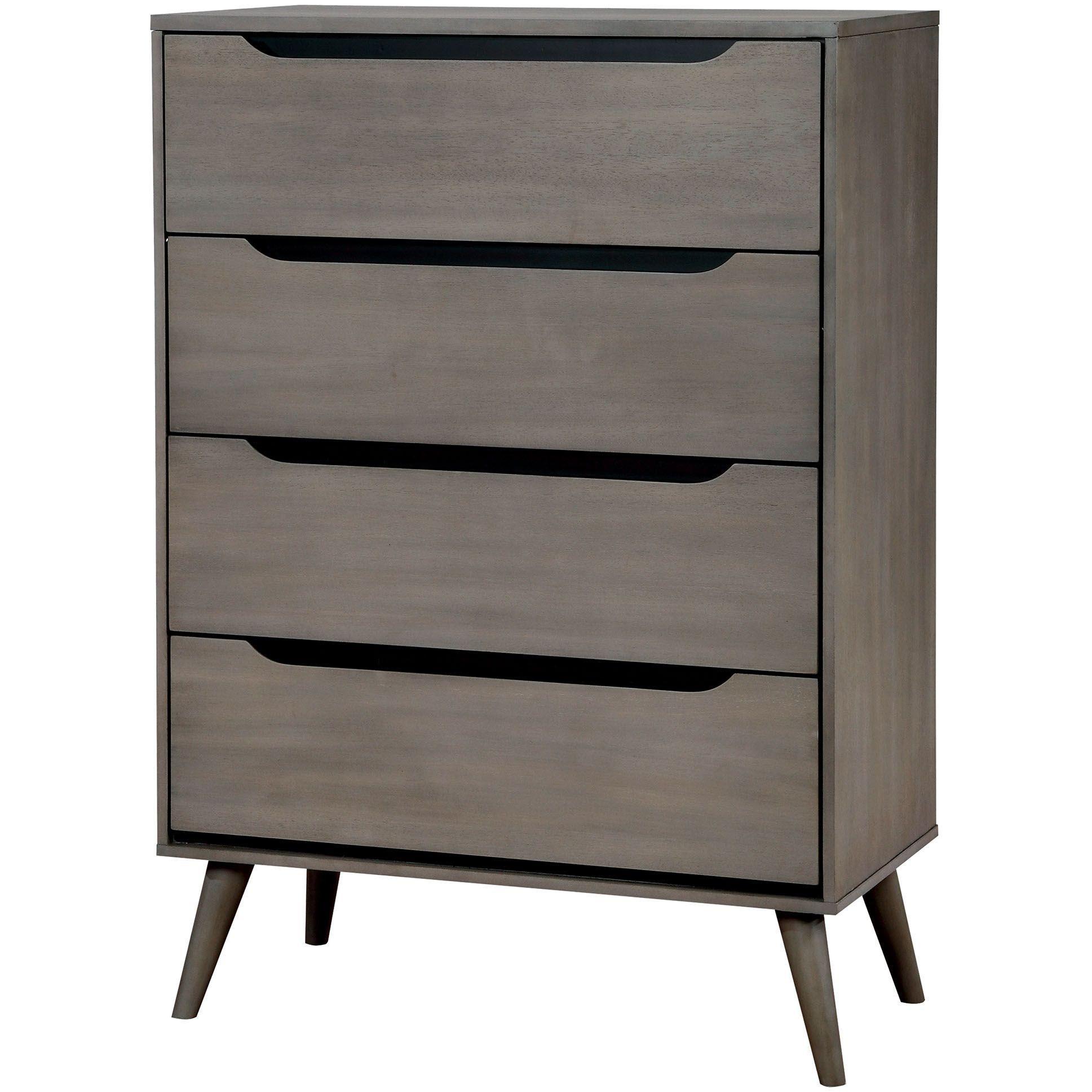  Furniture of America Lennart 5-Drawer Chest CM7386GY-C IMAGE 1