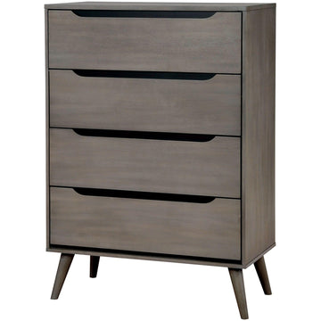  Furniture of America Lennart 5-Drawer Chest CM7386GY-C IMAGE 1