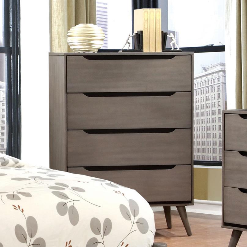  Furniture of America Lennart 5-Drawer Chest CM7386GY-C IMAGE 2