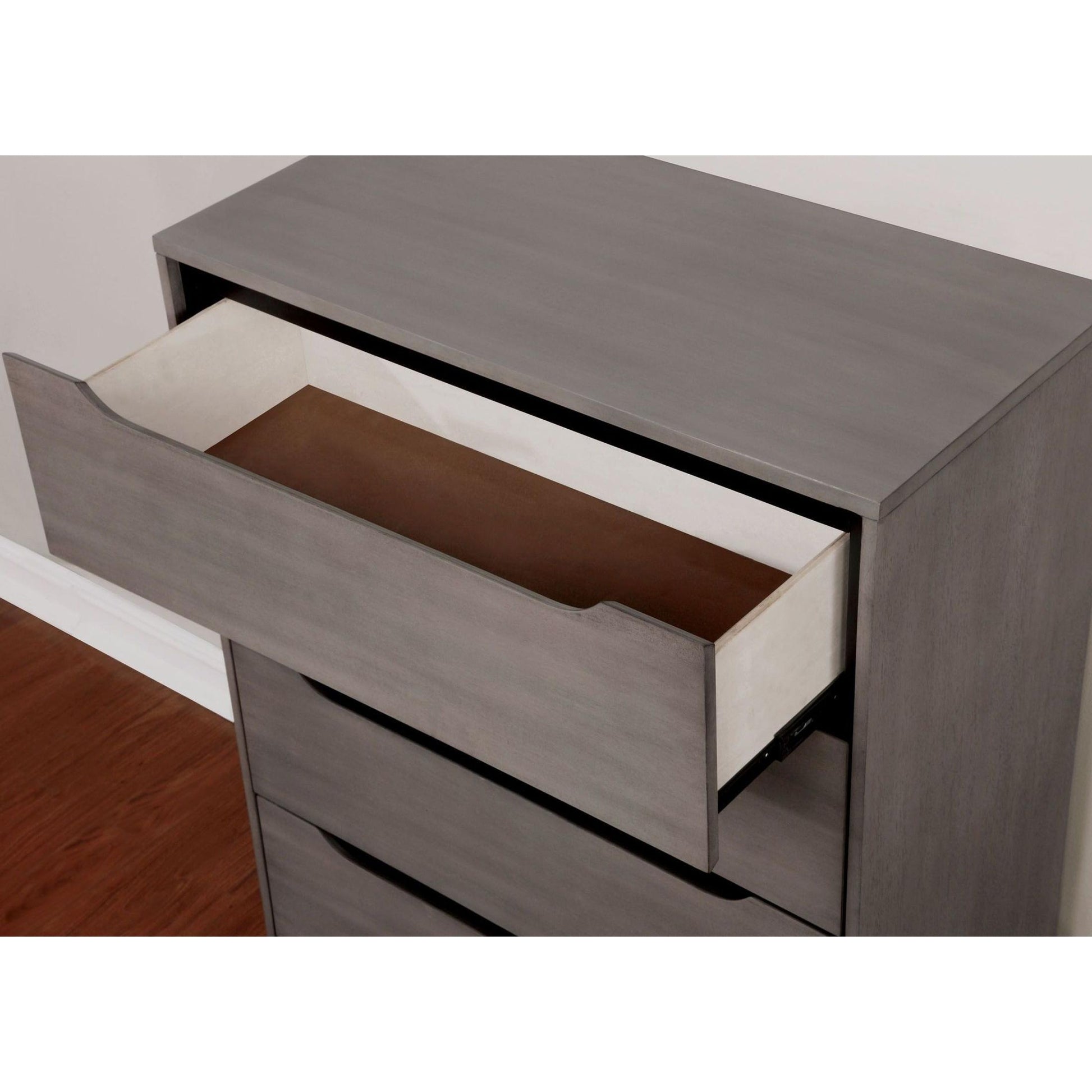  Furniture of America Lennart 5-Drawer Chest CM7386GY-C IMAGE 3