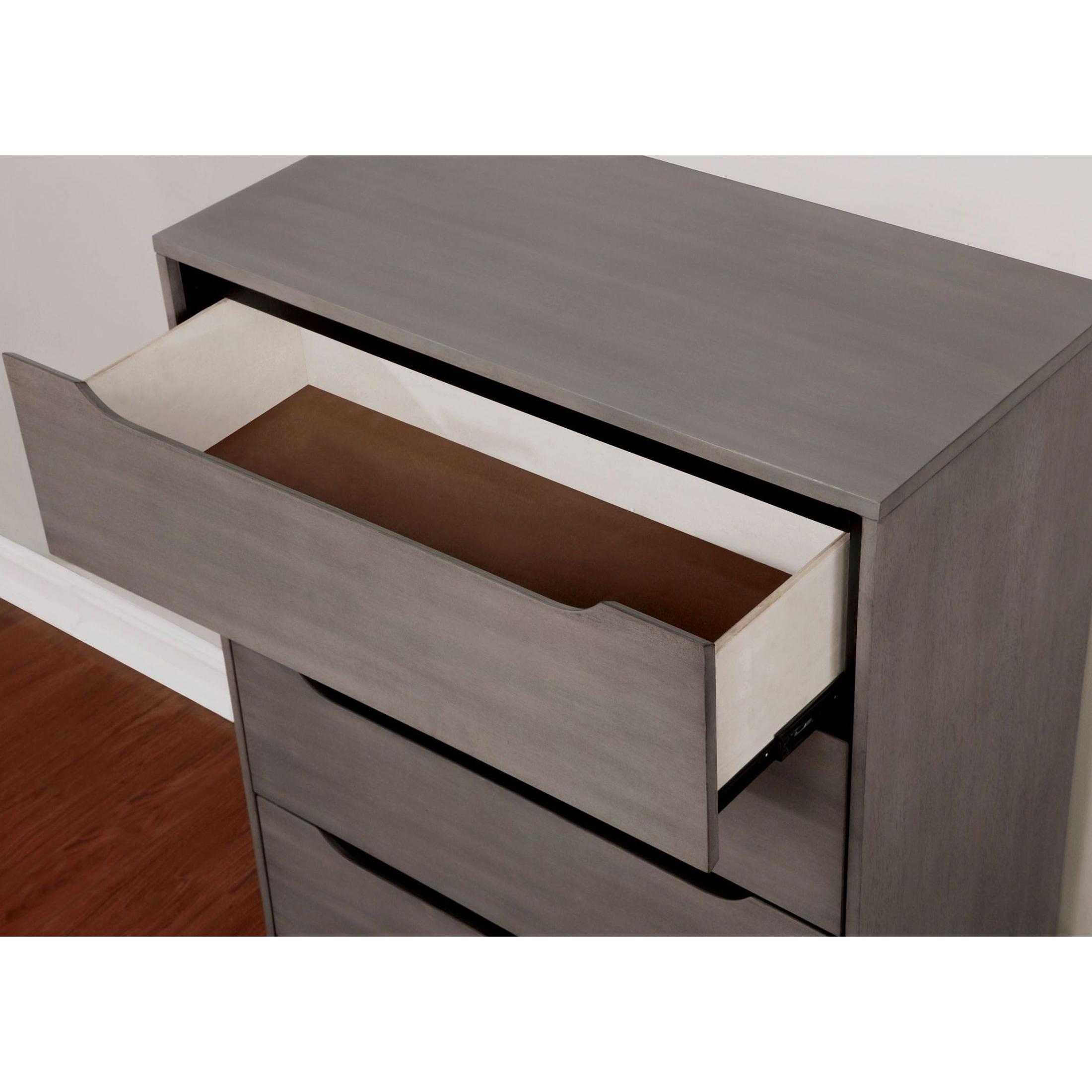  Furniture of America Lennart 5-Drawer Chest CM7386GY-C IMAGE 3