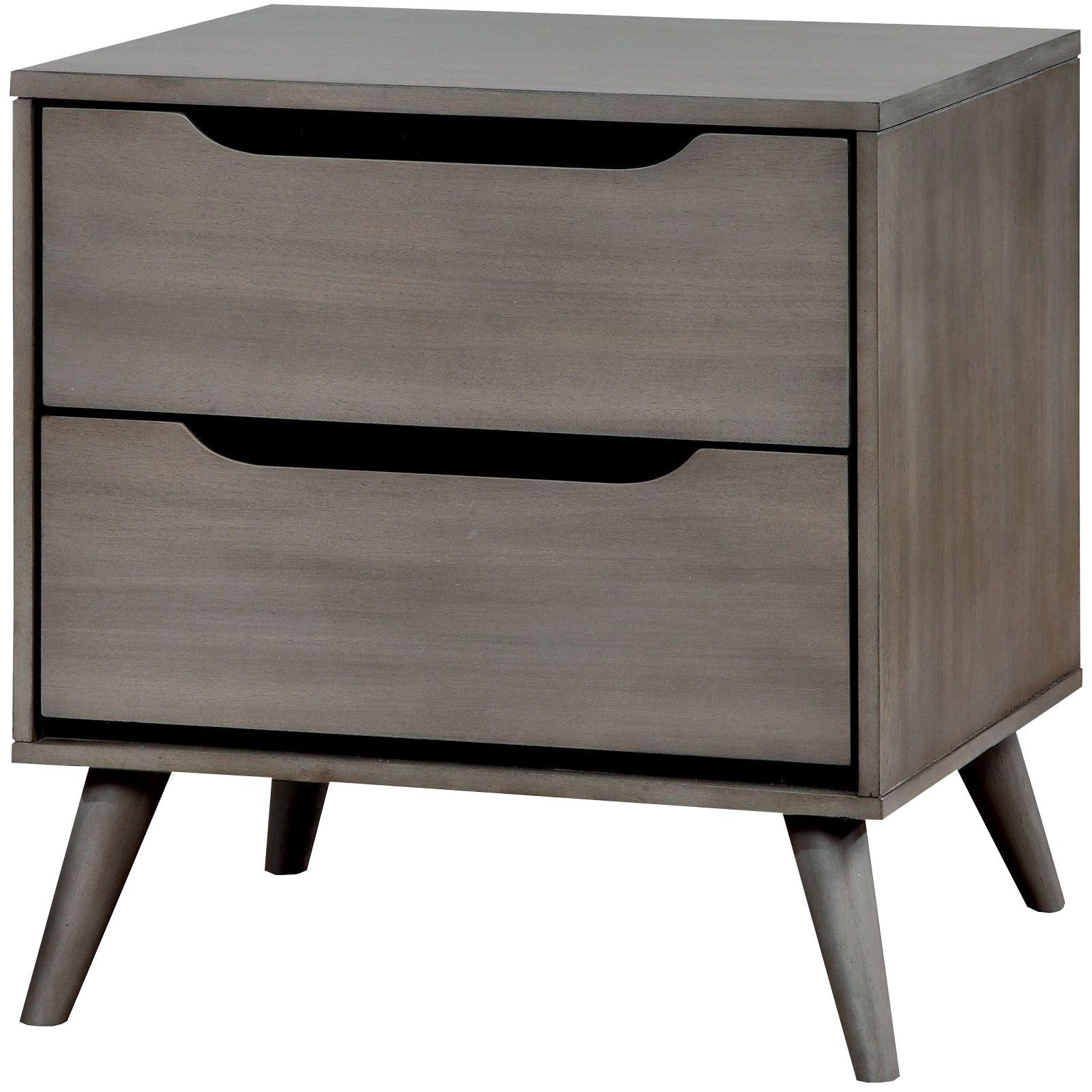  Furniture of America Lennart 2-Drawer Nightstand CM7386GY-N IMAGE 1