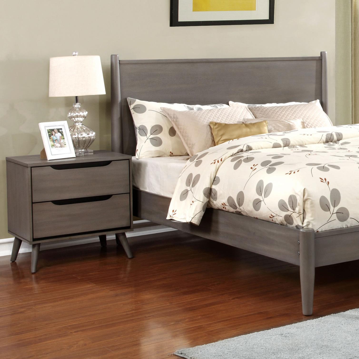  Furniture of America Lennart 2-Drawer Nightstand CM7386GY-N IMAGE 3