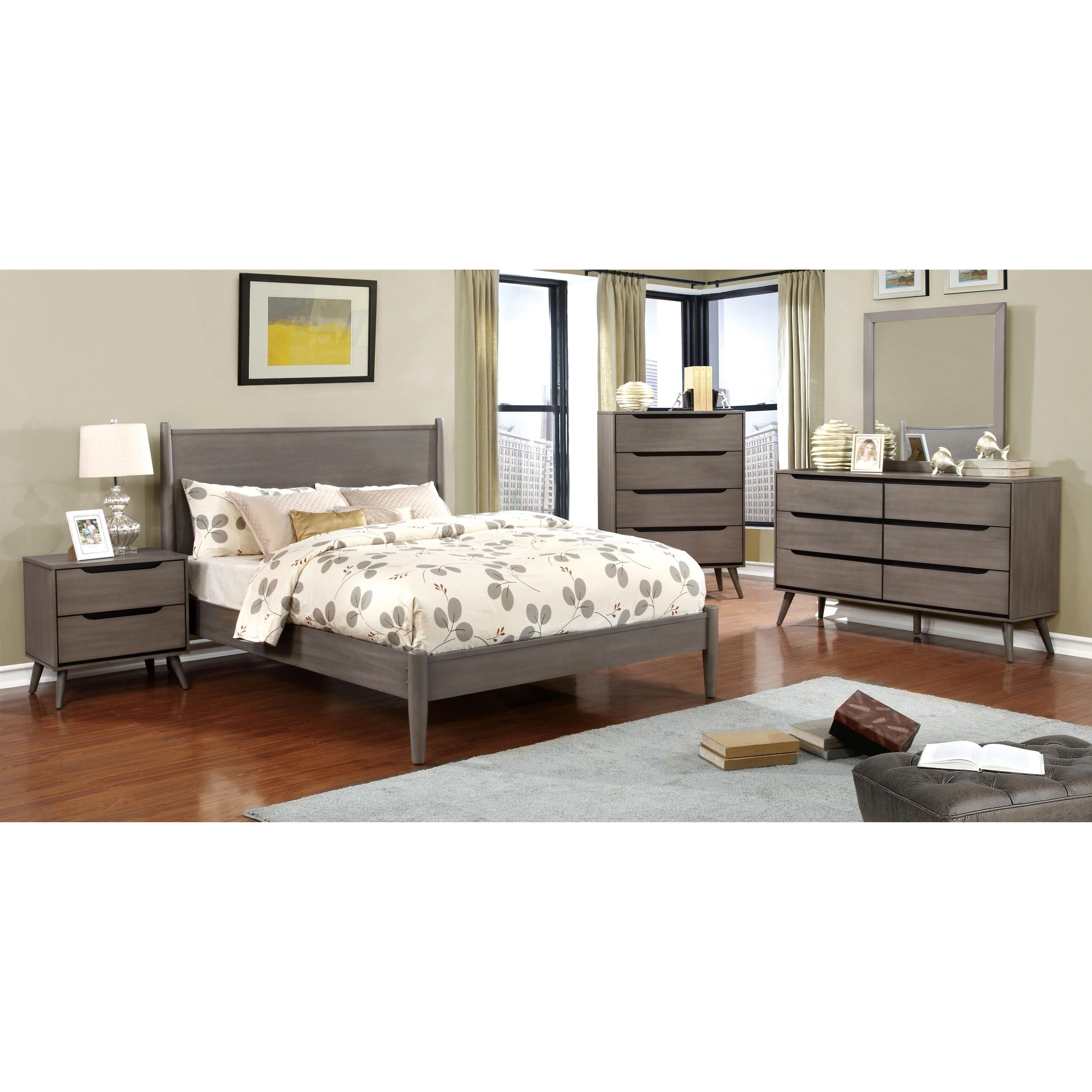  Furniture of America Lennart Dresser Mirror CM7386GY-M IMAGE 4