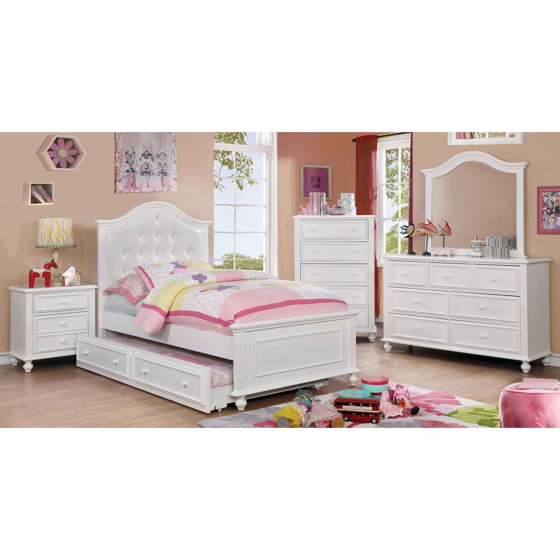  Furniture of America Kids Beds Trundle Bed CM7155WH-TR IMAGE 5