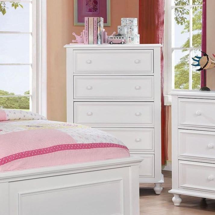  Furniture of America Olivia 5-Drawer Kids Chest CM7155WH-C IMAGE 3