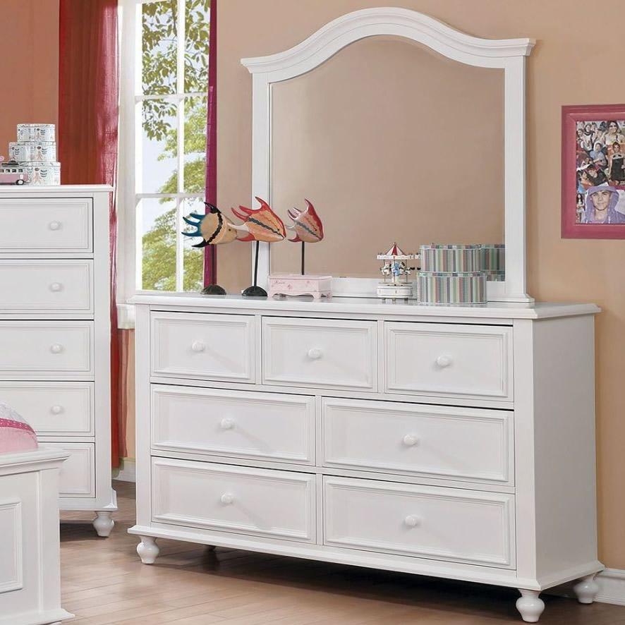  Furniture of America Olivia 7-Drawer Kids Dresser CM7155WH-D IMAGE 4