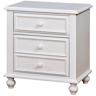  Furniture of America Olivia 2-Drawer Kids Nightstand CM7155WH-N IMAGE 1