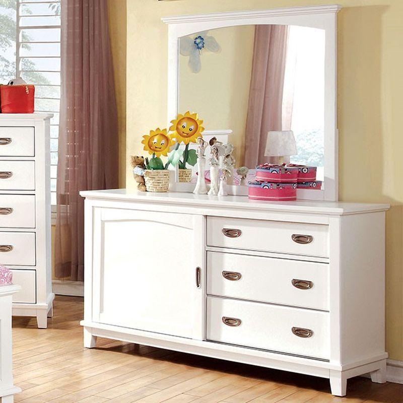  Furniture of America Kids Dresser Mirrors Mirror CM7909WH-M IMAGE 1