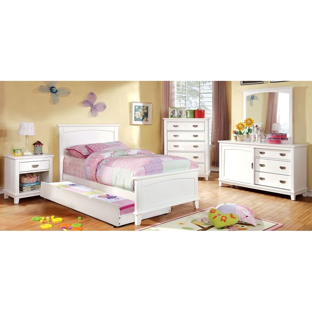  Furniture of America Kids Dresser Mirrors Mirror CM7909WH-M IMAGE 3