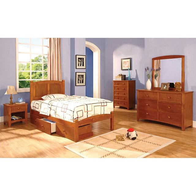  Furniture of America Omnus 5-Drawer Kids Chest CM7905OAK-C IMAGE 4