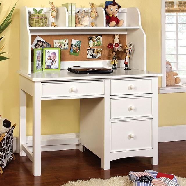  Furniture of America Kids Desks Hutch CM7905WH-HC IMAGE 1