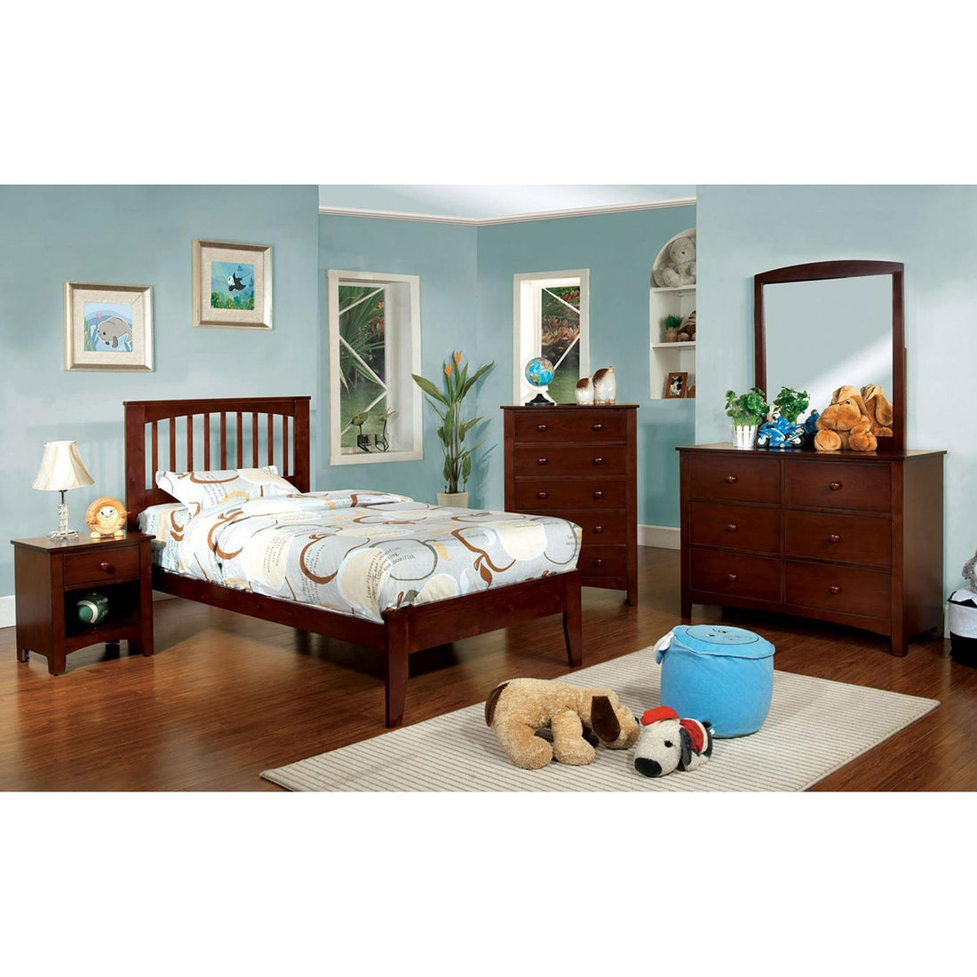 Furniture of America Kids Beds Bed CM7908CH-F-BED IMAGE 1