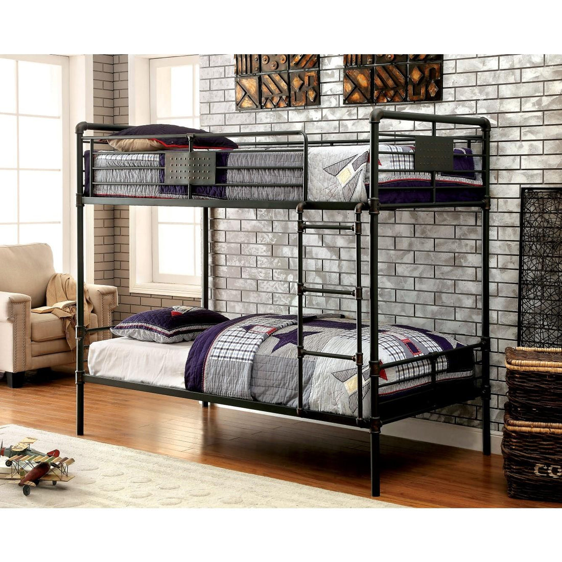  Furniture of America Kids Beds Bunk Bed CM-BK913 IMAGE 1