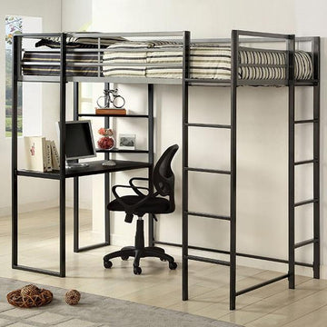  Furniture of America Kids Beds Loft Bed CM-BK1098T IMAGE 1
