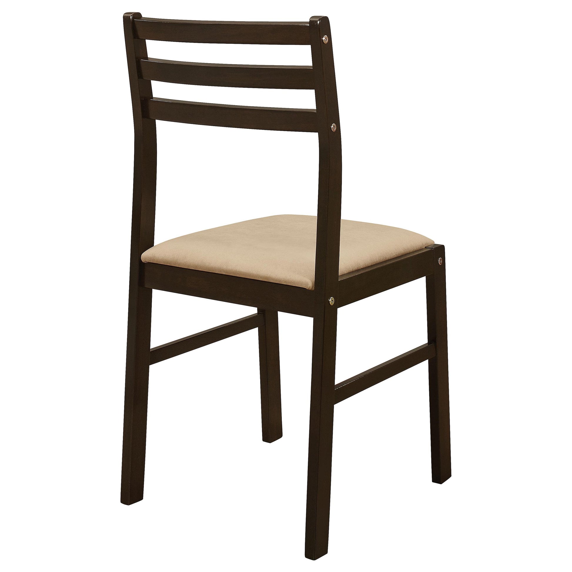  Coaster Furniture Bucknell 130005 3-piece Round Drop Leaf Dining Table Set - Cappuccino IMAGE 10