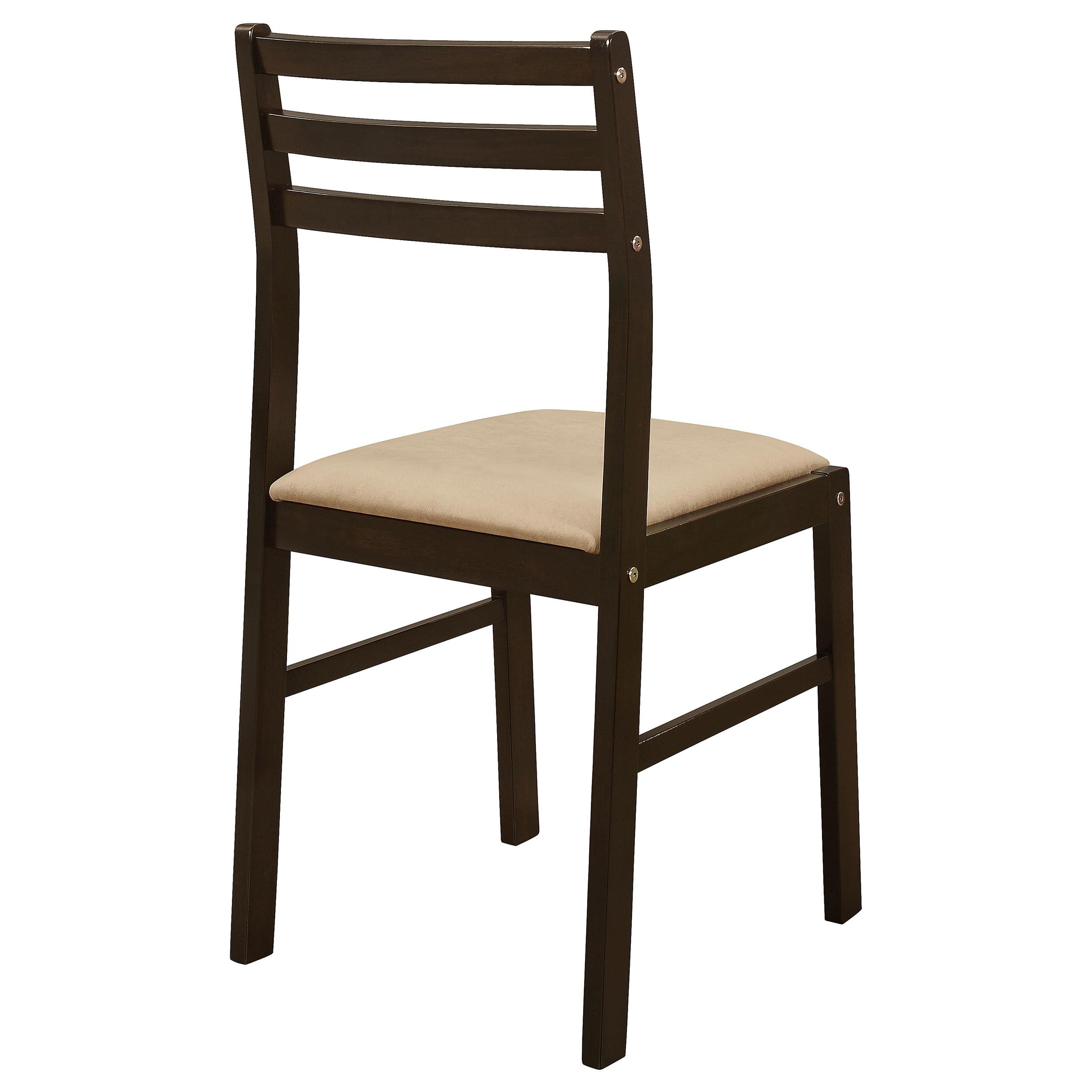  Coaster Furniture Bucknell 130005 3-piece Round Drop Leaf Dining Table Set - Cappuccino IMAGE 10