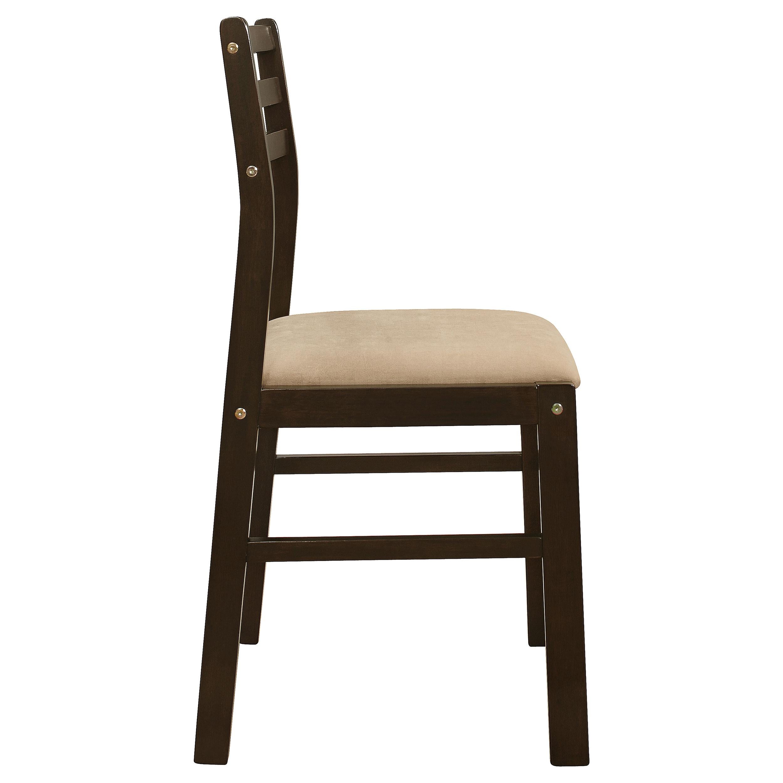  Coaster Furniture Bucknell 130005 3-piece Round Drop Leaf Dining Table Set - Cappuccino IMAGE 11