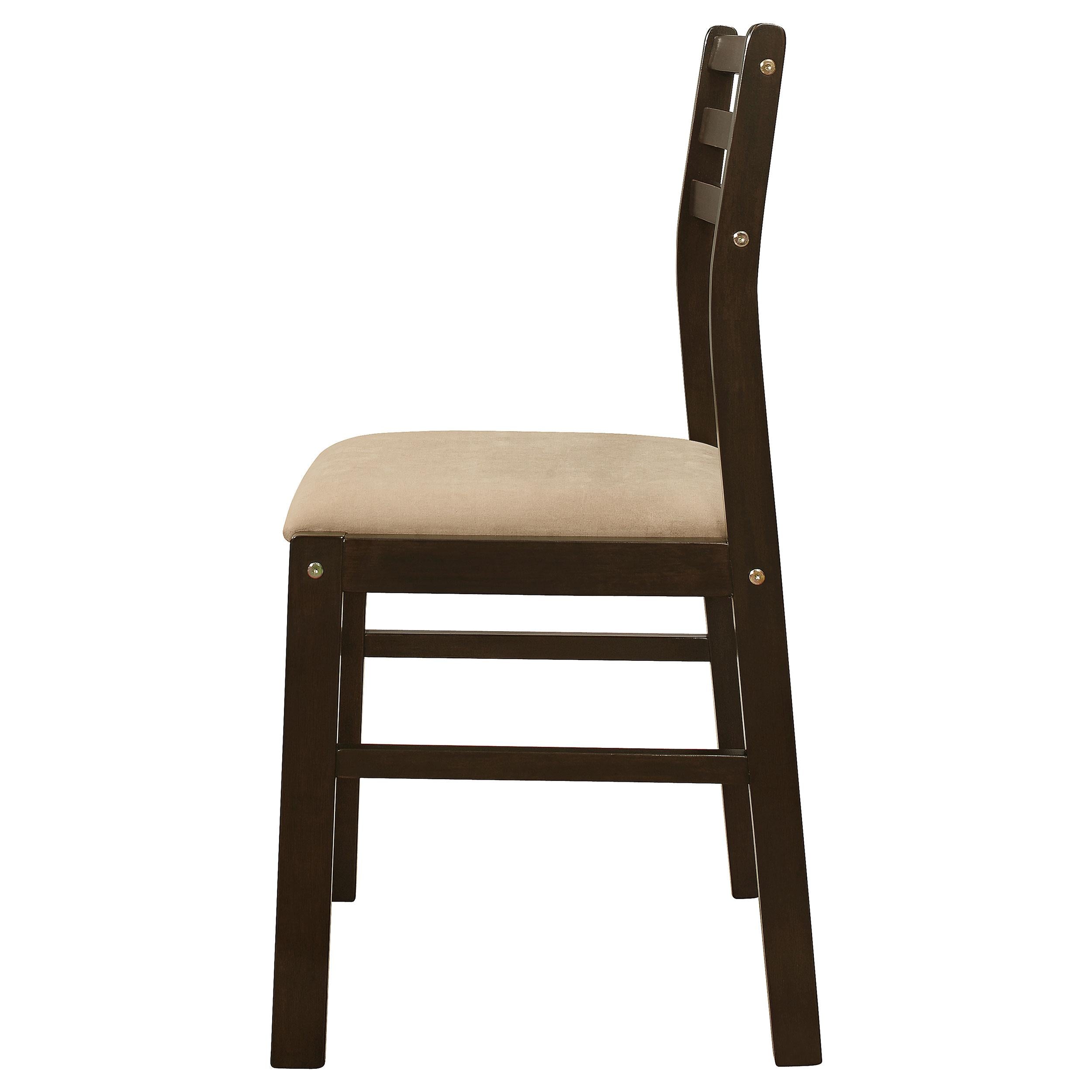  Coaster Furniture Bucknell 130005 3-piece Round Drop Leaf Dining Table Set - Cappuccino IMAGE 7