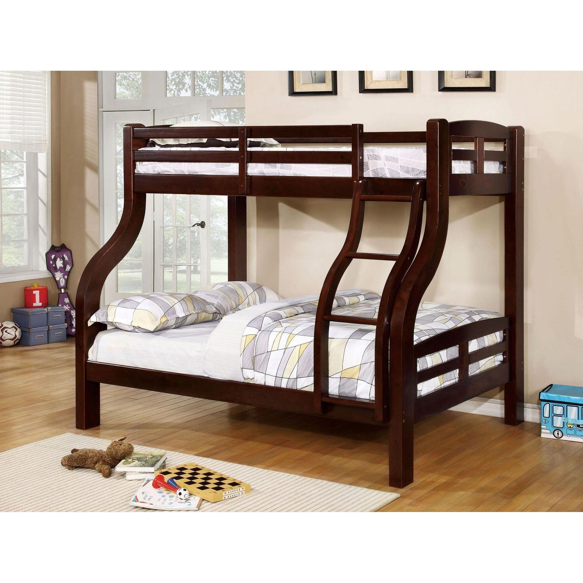  Furniture of America Solpine CM-BK618EX Twin/Full Bunk Bed IMAGE 2