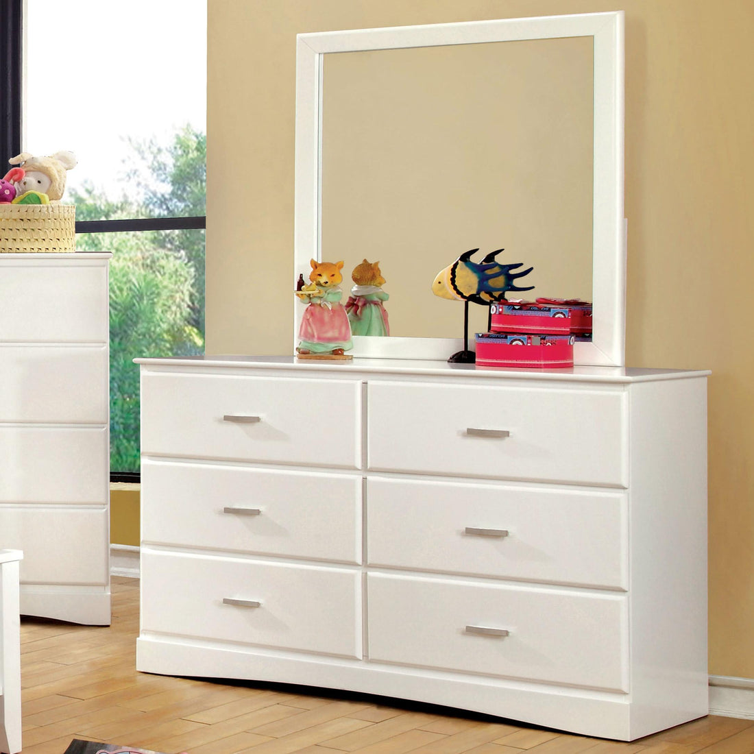  Furniture of America Kids Dresser Mirrors Mirror CM7941WH-M IMAGE 1
