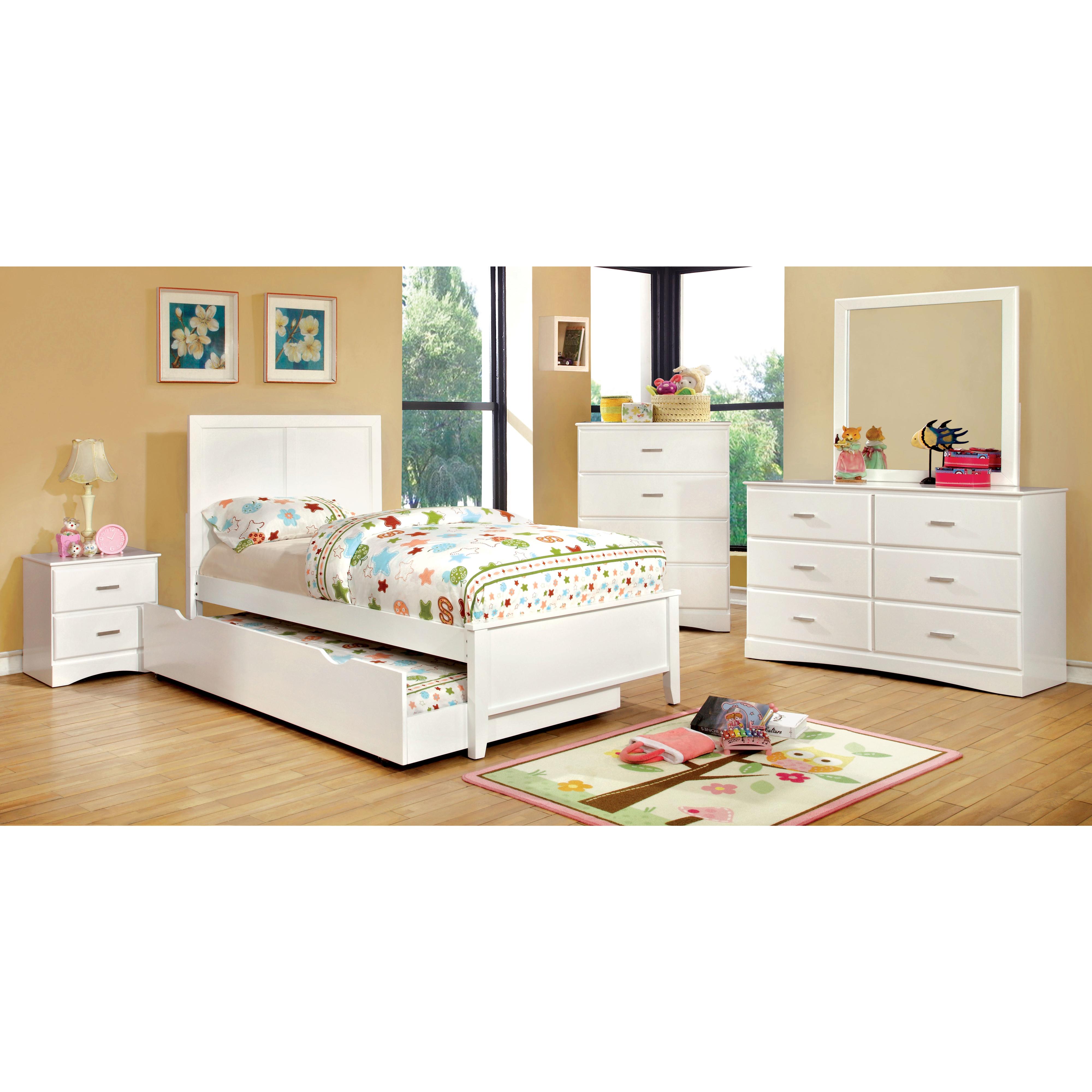 Furniture of America Kids Dresser Mirrors Mirror CM7941WH-M IMAGE 3