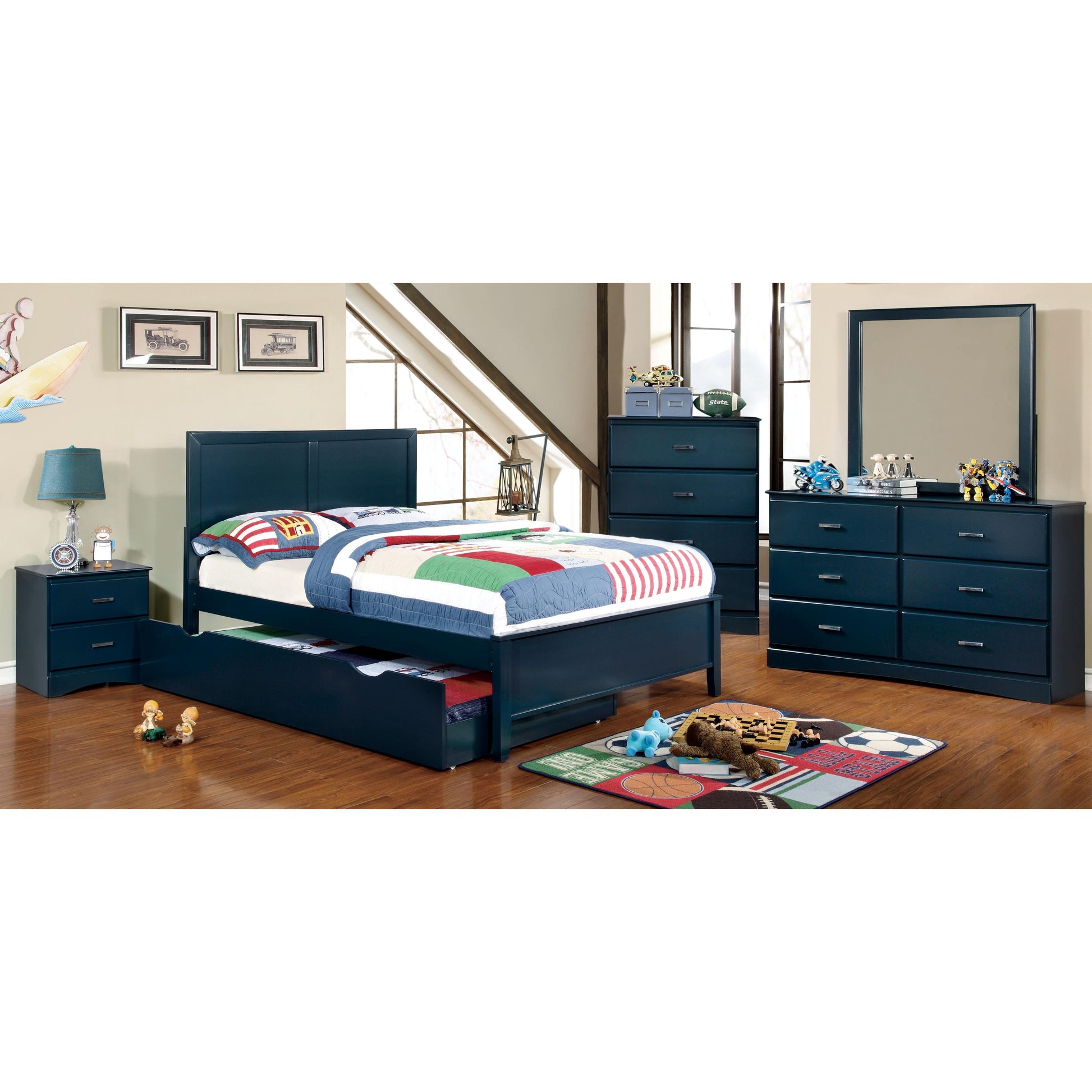  Furniture of America Kids Beds Trundle Bed CM7941BL-TR IMAGE 3