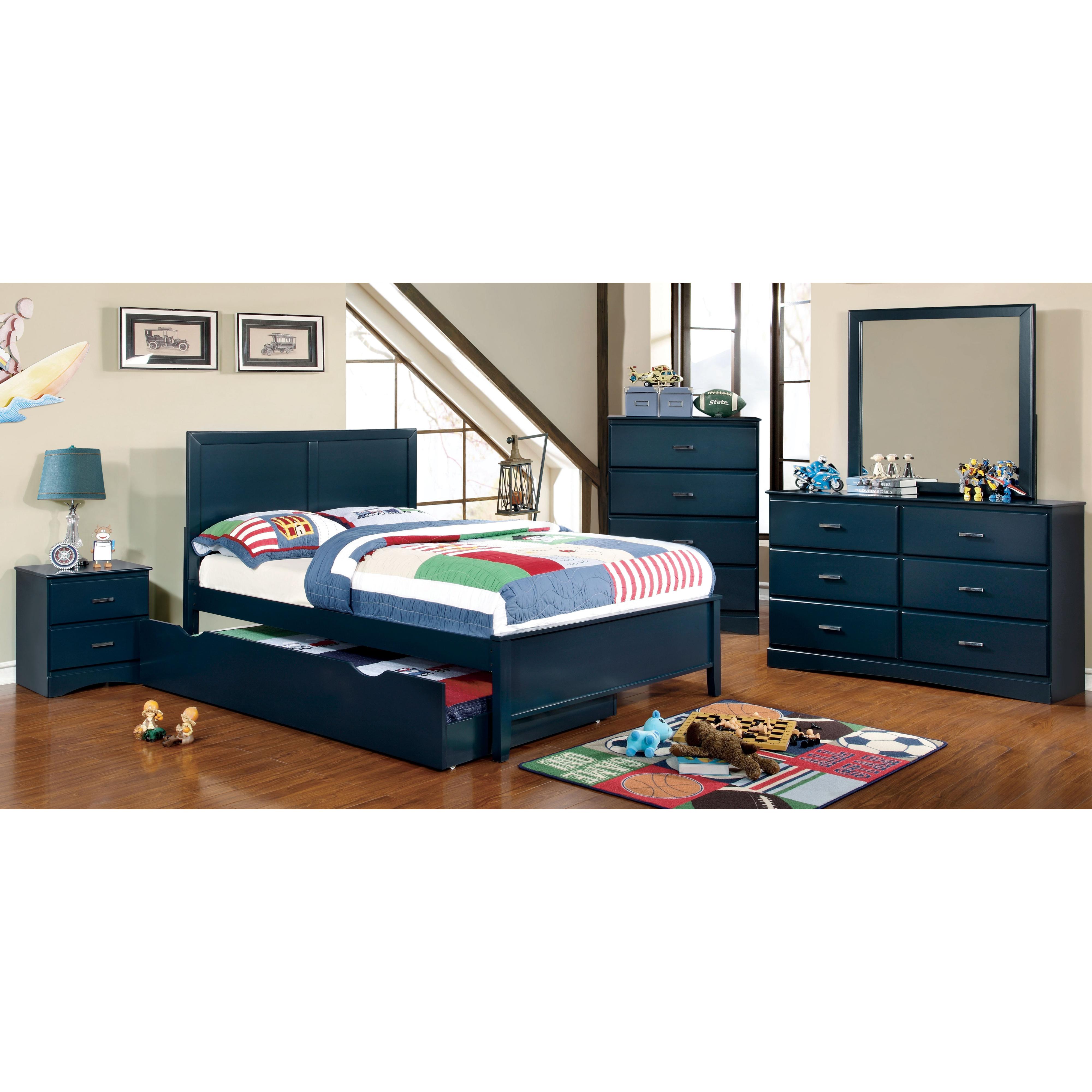 Furniture of America Kids Beds Trundle Bed CM7941BL-TR IMAGE 3