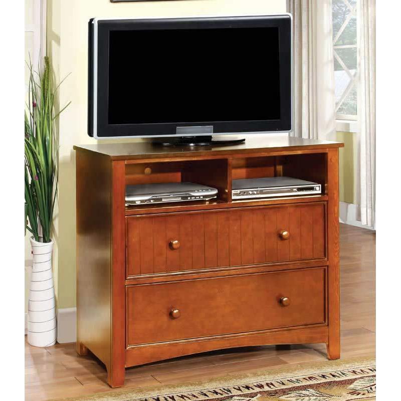  Furniture of America Omnus 2-Drawer Kids Media Chest CM7905OAK-TV IMAGE 1