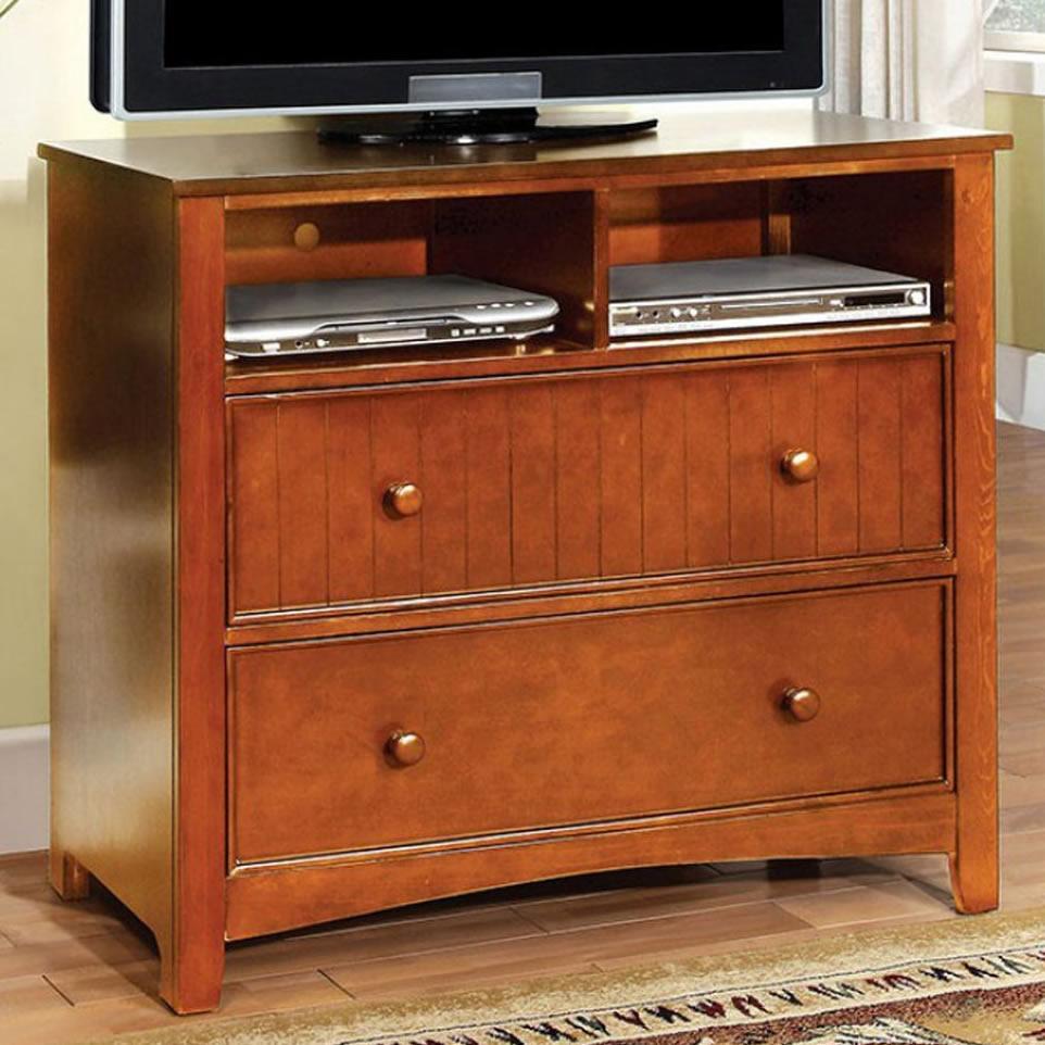  Furniture of America Omnus 2-Drawer Kids Media Chest CM7905OAK-TV IMAGE 1