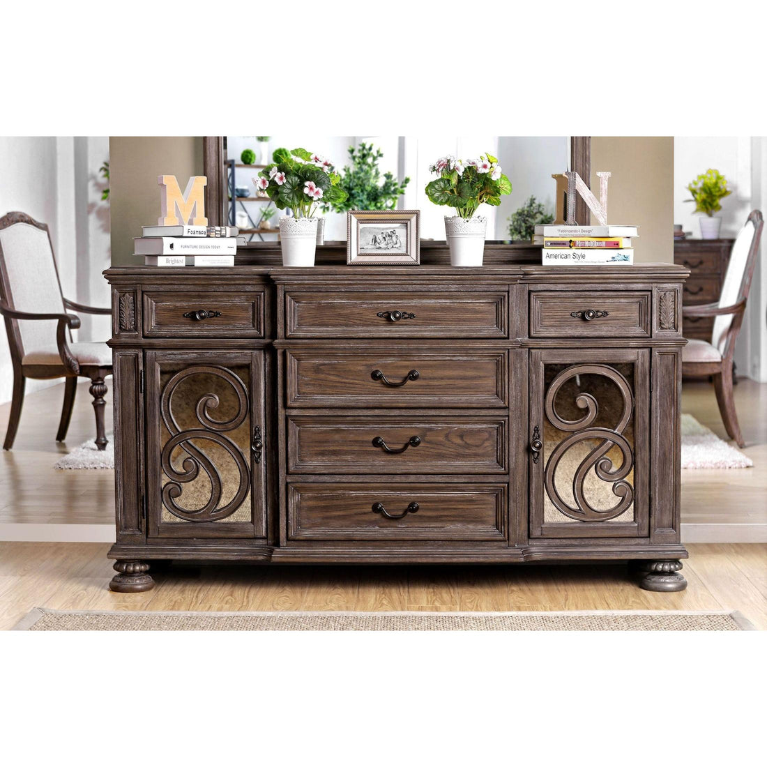  Furniture of America Arcadia Server CM3150SV IMAGE 1