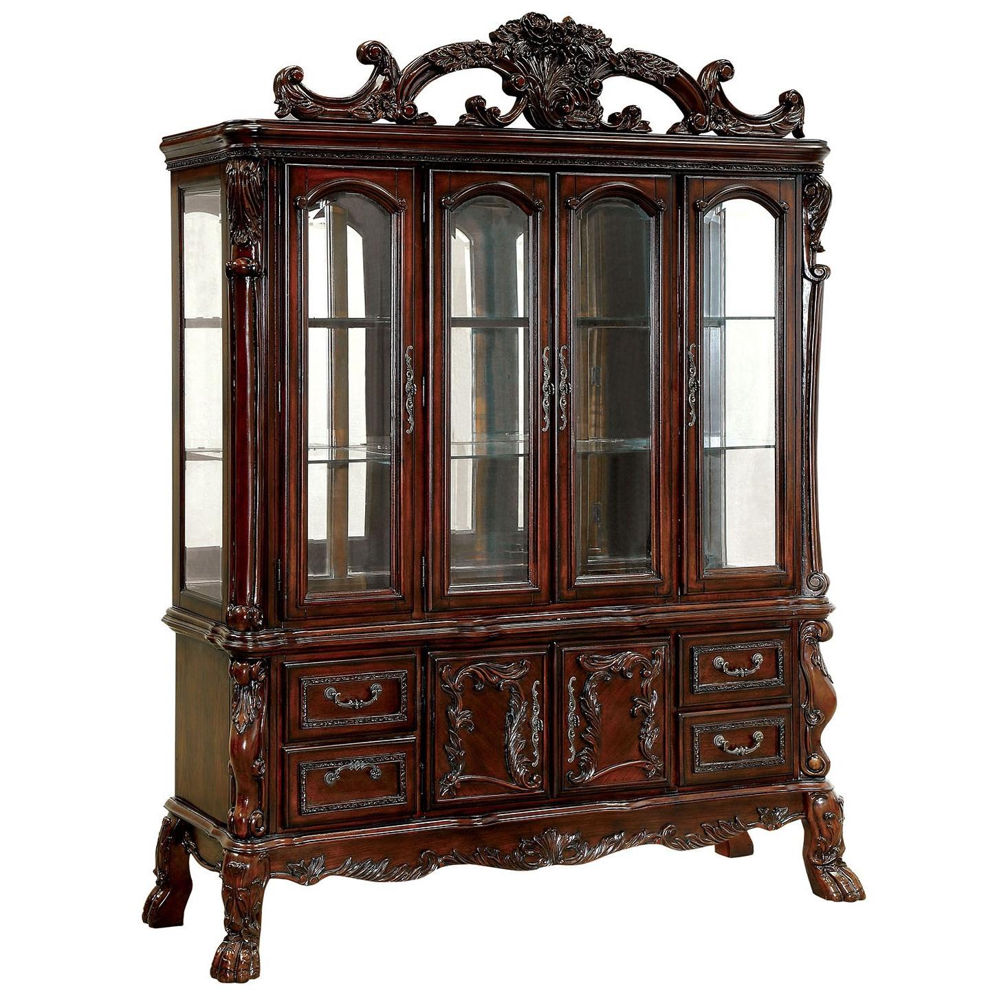  Furniture of America Medieve 2 pc China Cabinet CM3557CH-HB-SET IMAGE 1