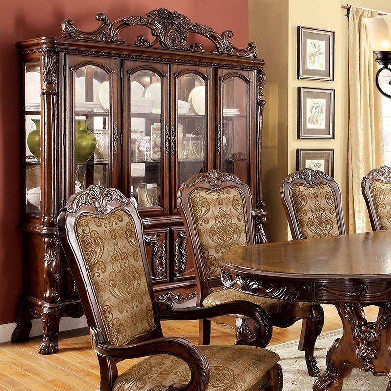  Furniture of America Medieve 2 pc China Cabinet CM3557CH-HB-SET IMAGE 2