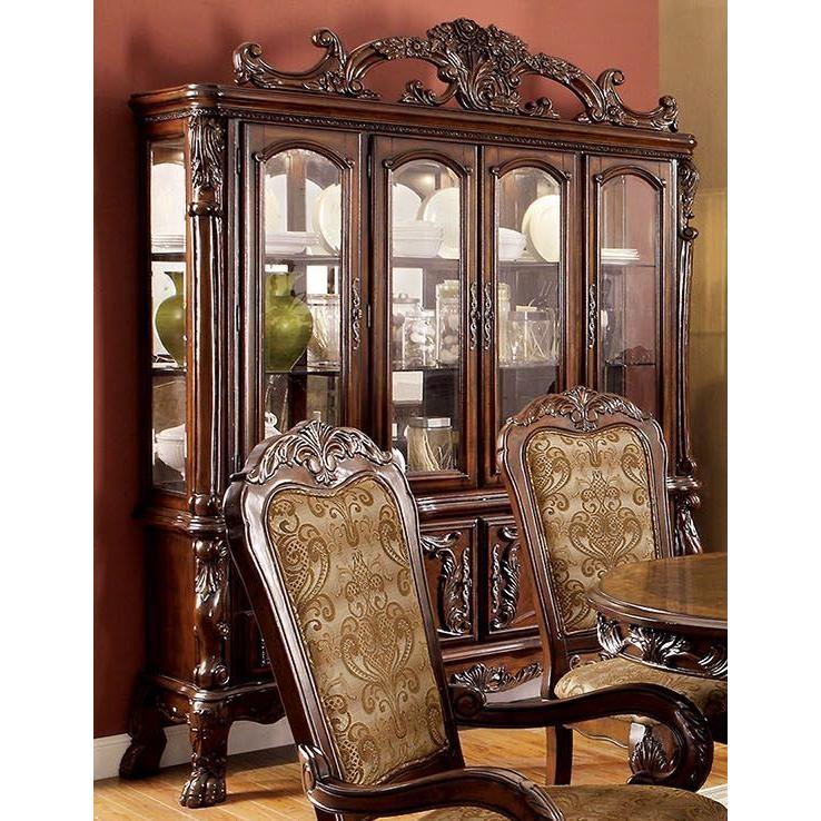  Furniture of America Medieve 2 pc China Cabinet CM3557CH-HB-SET IMAGE 3