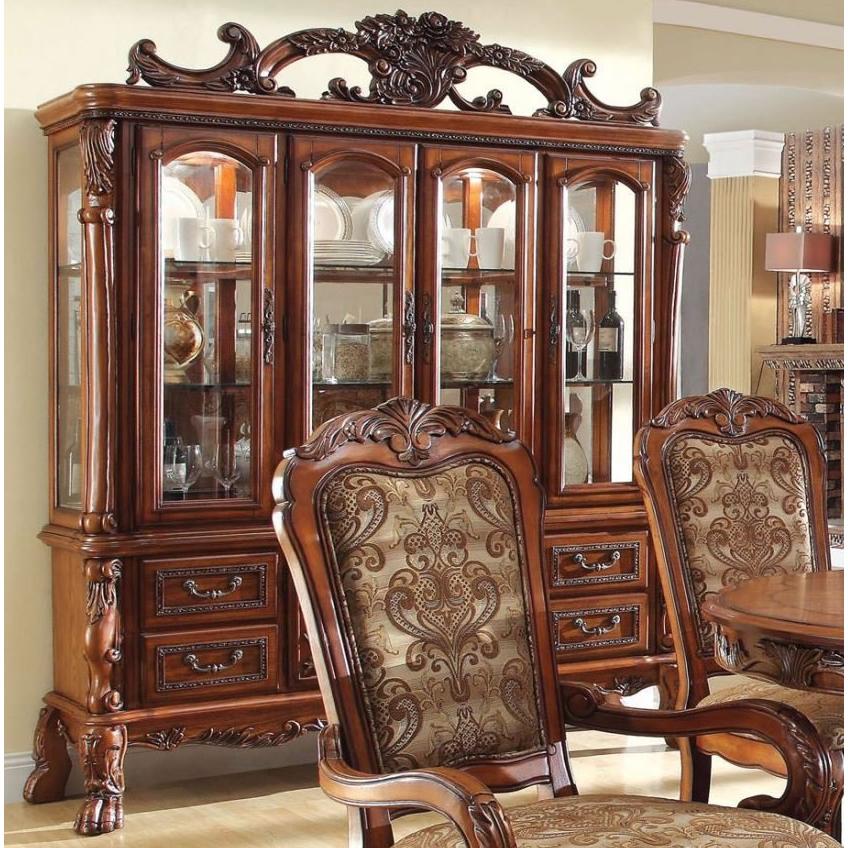  Furniture of America Medieve 2 pc China Cabinet CM3557HB-SET IMAGE 2