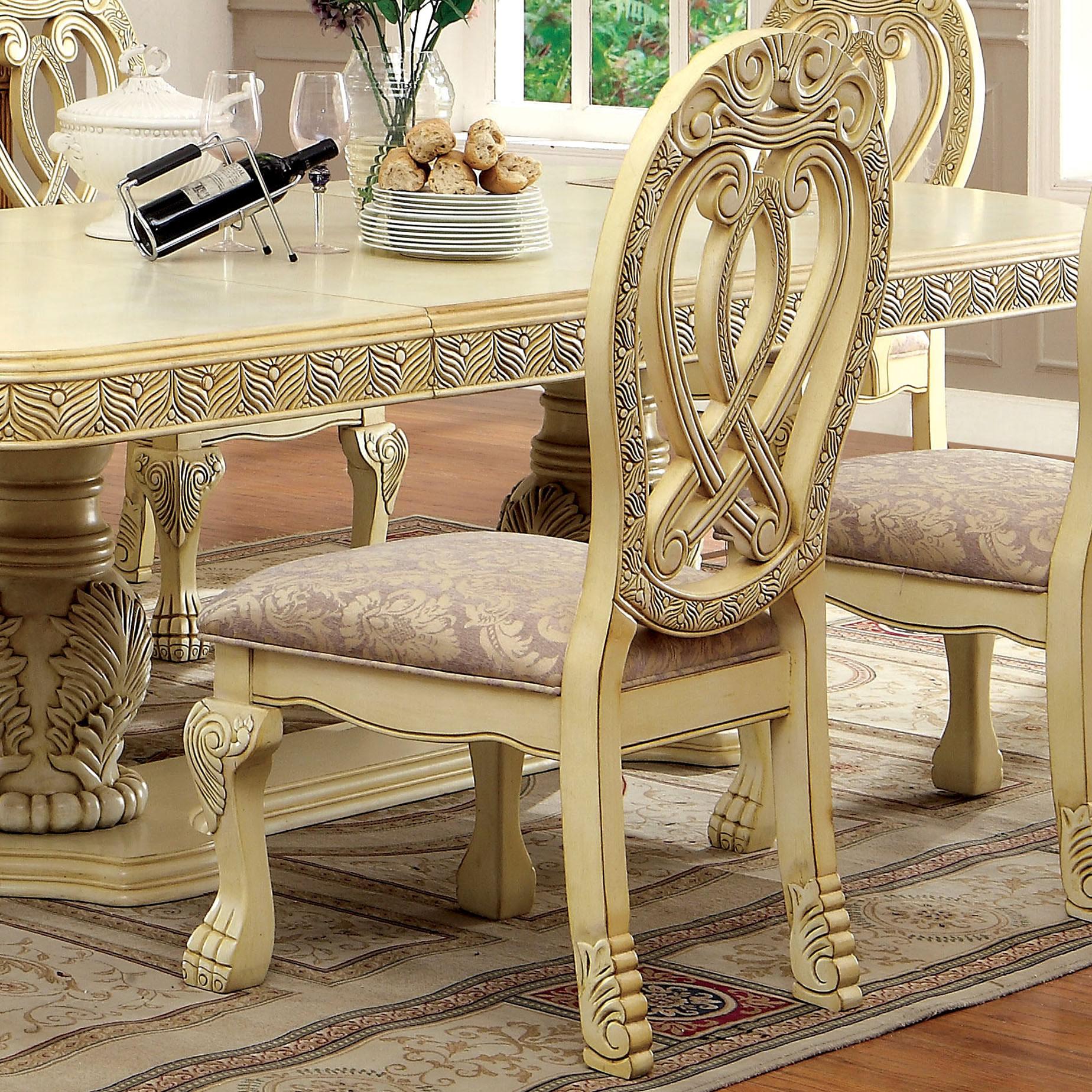  Furniture of America Wyndmere CM3186WH-SC-2PK Side Chair IMAGE 3