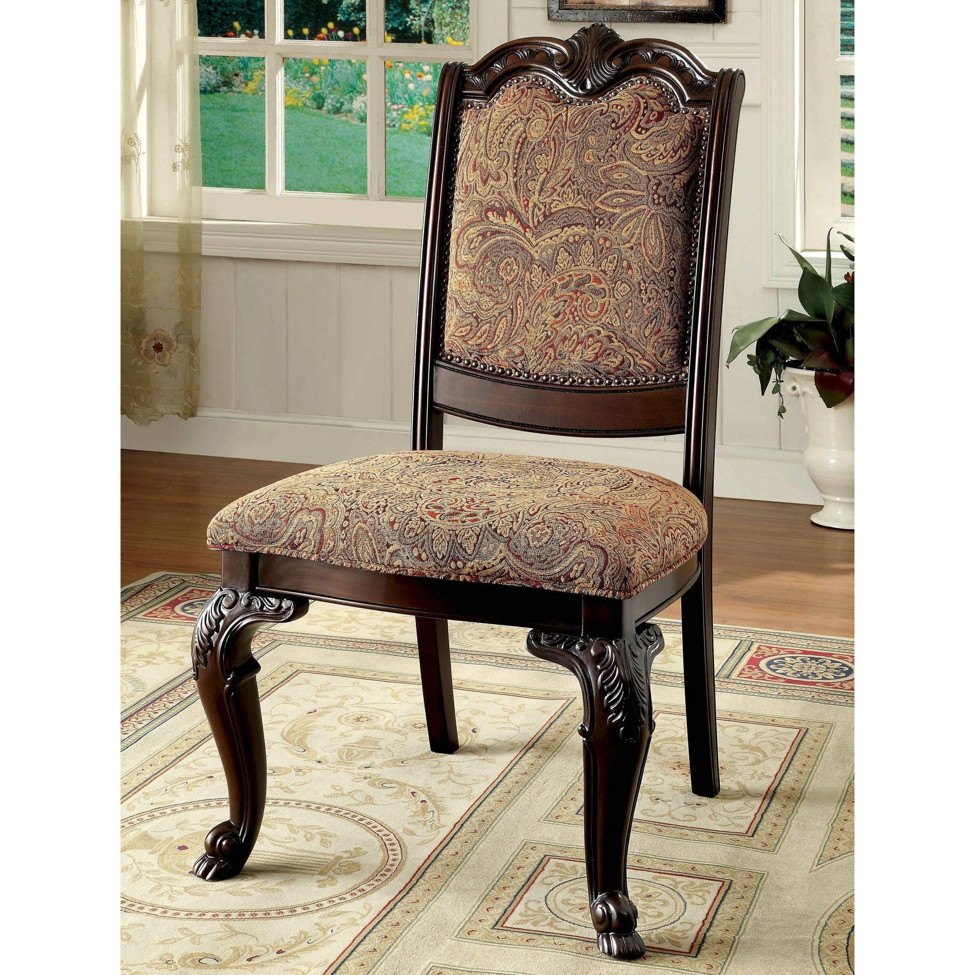  Furniture of America Bellagio CM3319F-SC-2PK Side Chair IMAGE 2