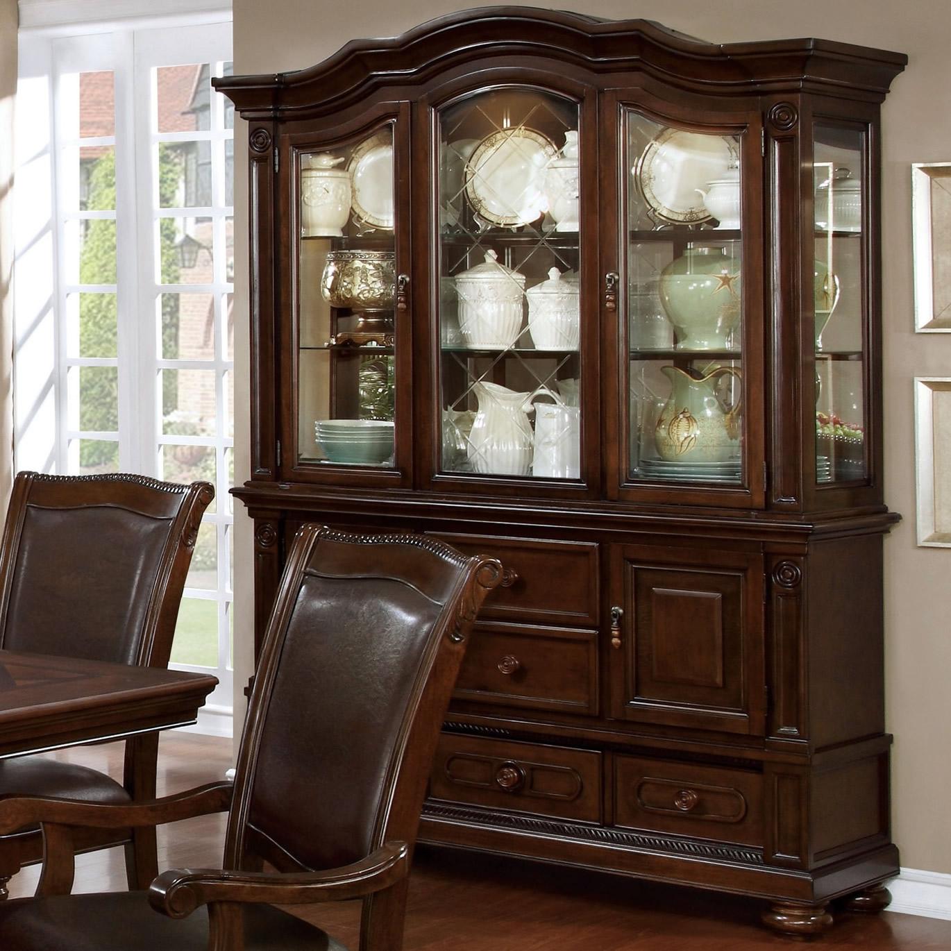  Furniture of America Alpena 2 pc China Cabinet CM3350HB-SET IMAGE 3