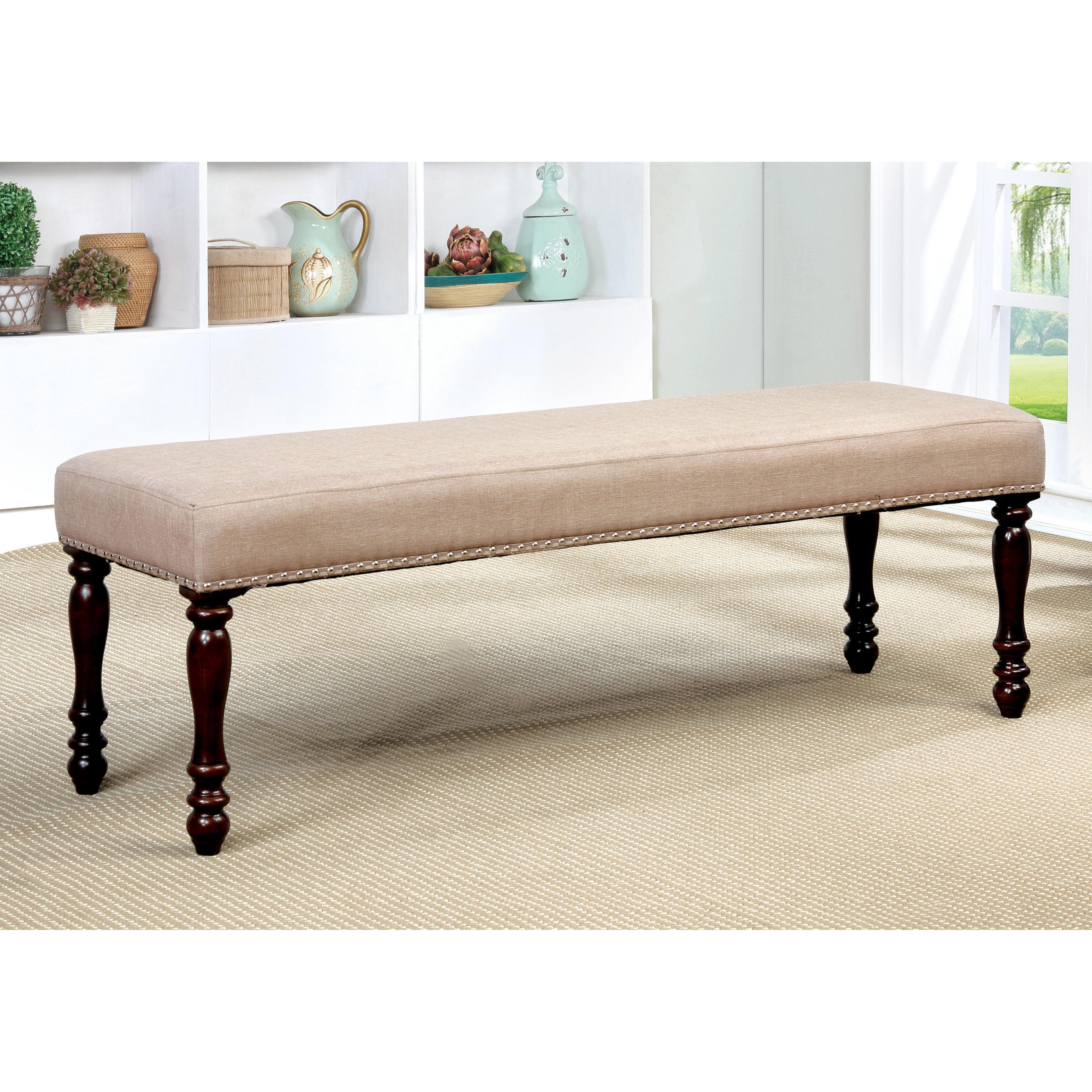  Furniture of America Hurdsfield Bench CM3133BN IMAGE 2