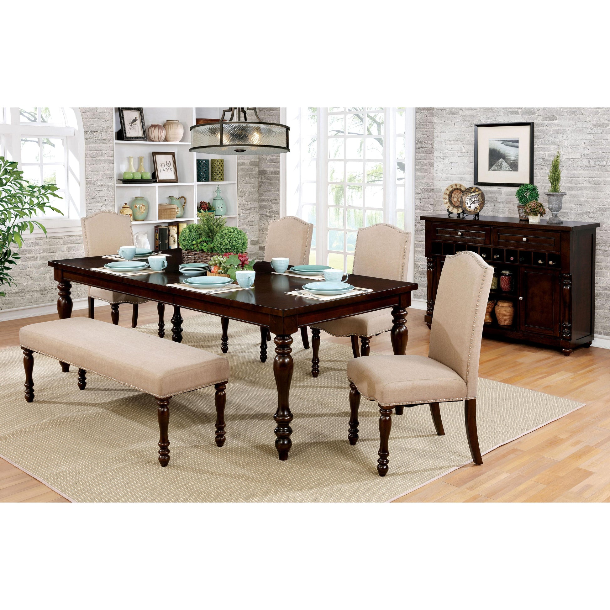  Furniture of America Hurdsfield Bench CM3133BN IMAGE 4