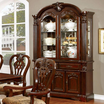  Furniture of America Elana 2 pc China Cabinet CM3212HB-SET IMAGE 1