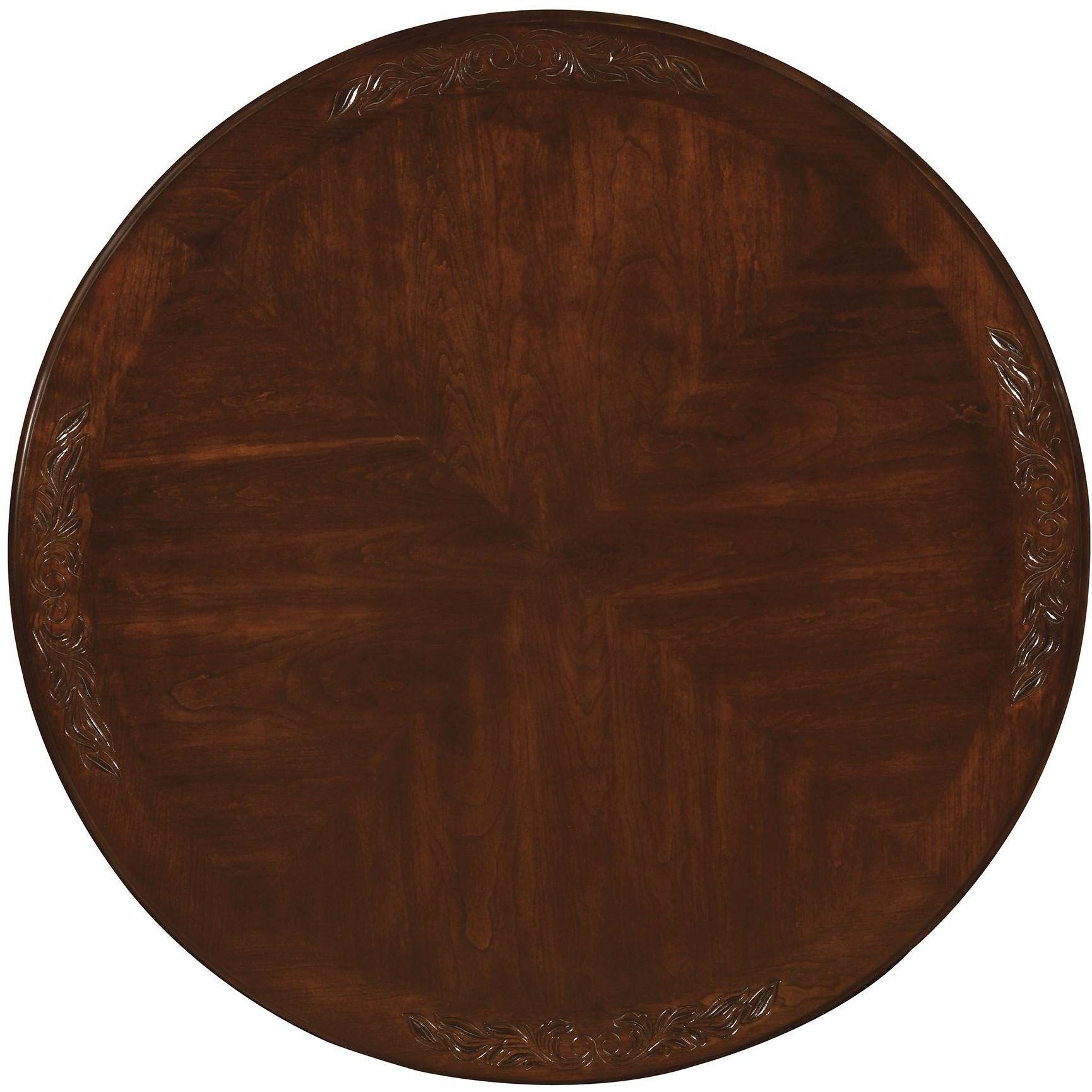  Furniture of America Round Elana Dining Table with Pedestal Base CM3212RT-TABLE IMAGE 3