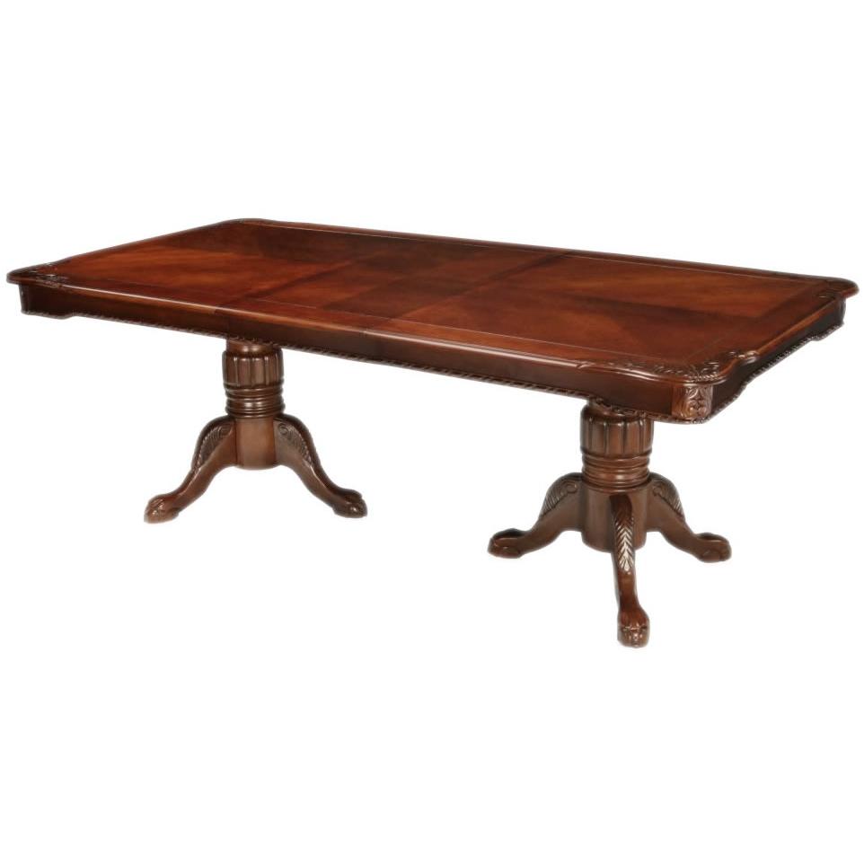  Furniture of America Georgetown Dining Table with Pedestal Base CM3222T-TABLE IMAGE 2