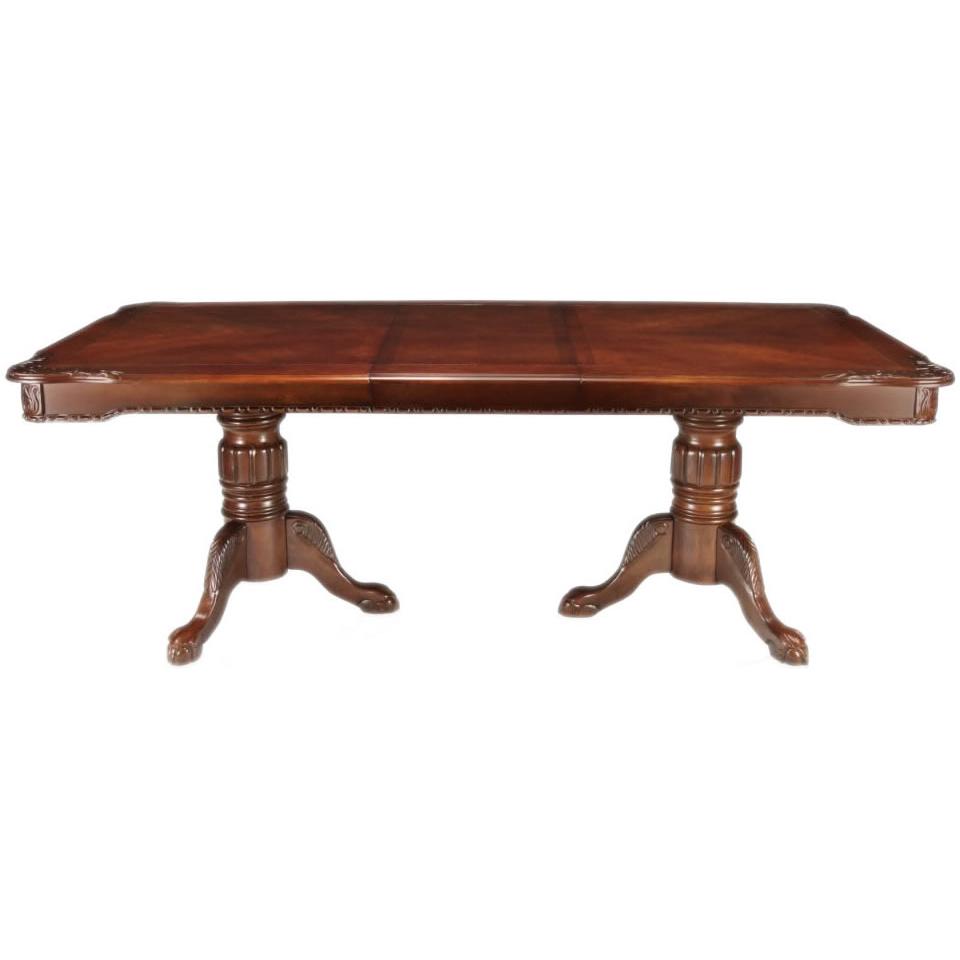  Furniture of America Georgetown Dining Table with Pedestal Base CM3222T-TABLE IMAGE 4