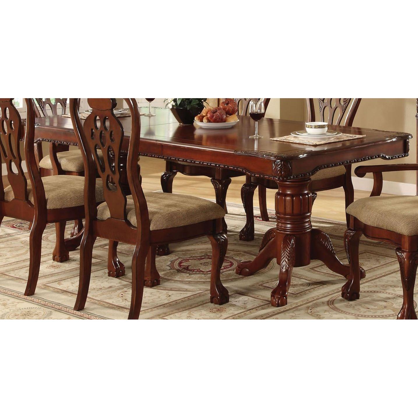  Furniture of America Georgetown Dining Table with Pedestal Base CM3222T-TABLE IMAGE 8