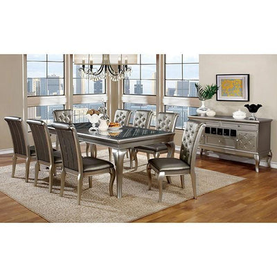  Furniture of America Amina Dining Table with Glass Top CM3219T IMAGE 1