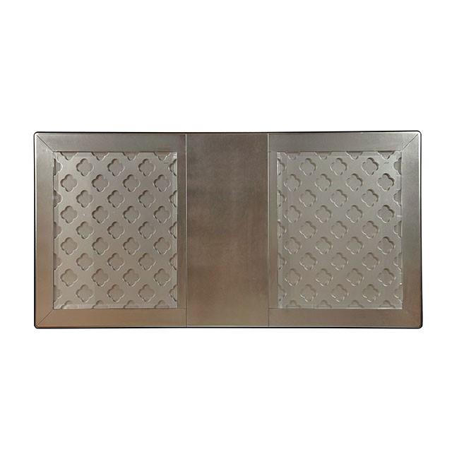  Furniture of America Amina Dining Table with Glass Top CM3219T IMAGE 1