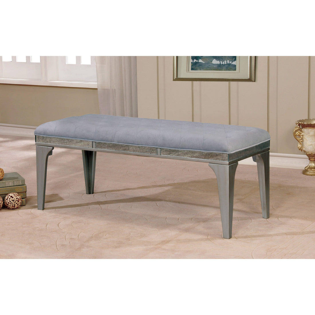  Furniture of America Diocles Bench CM3020BN IMAGE 1