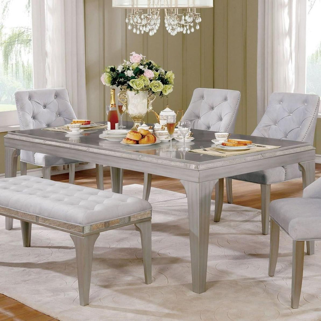  Furniture of America Diocles Dining Table CM3020T IMAGE 1
