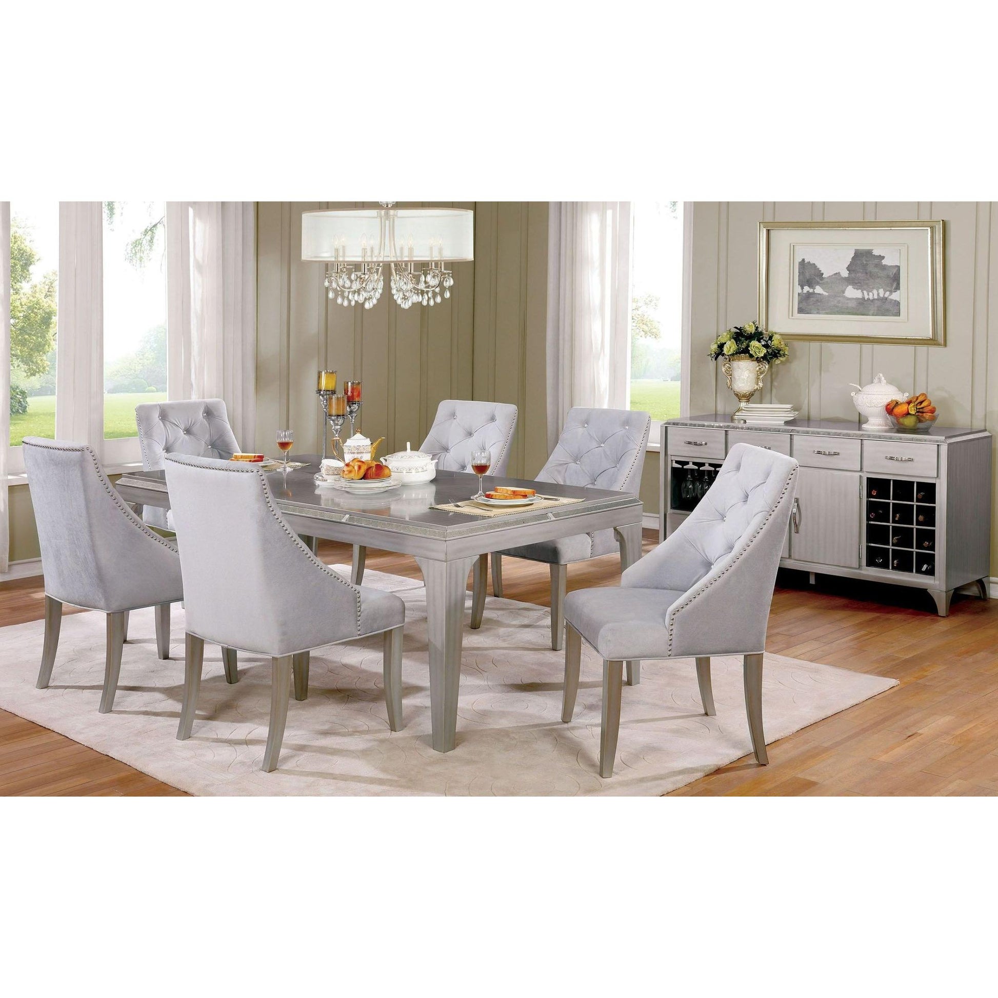  Furniture of America Diocles Dining Table CM3020T IMAGE 5